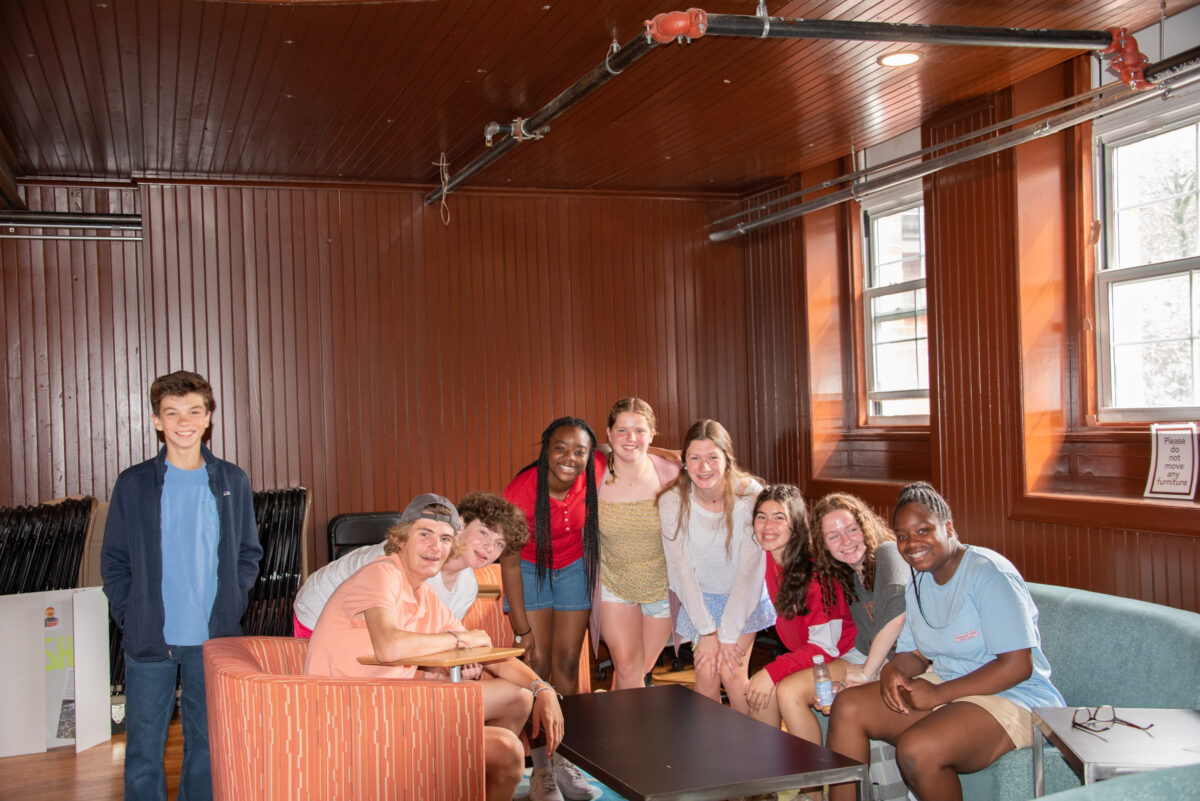 7th grade students at think care act fair