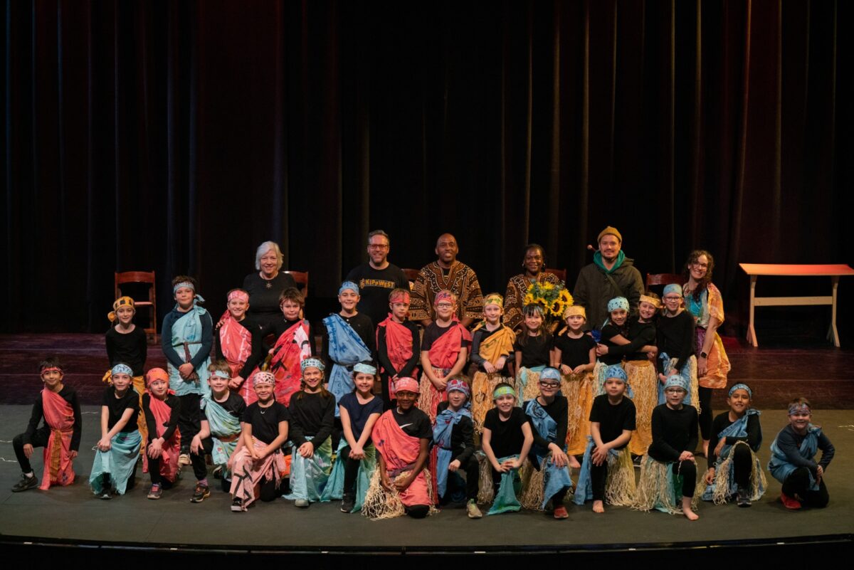 3rd grade students African Dance