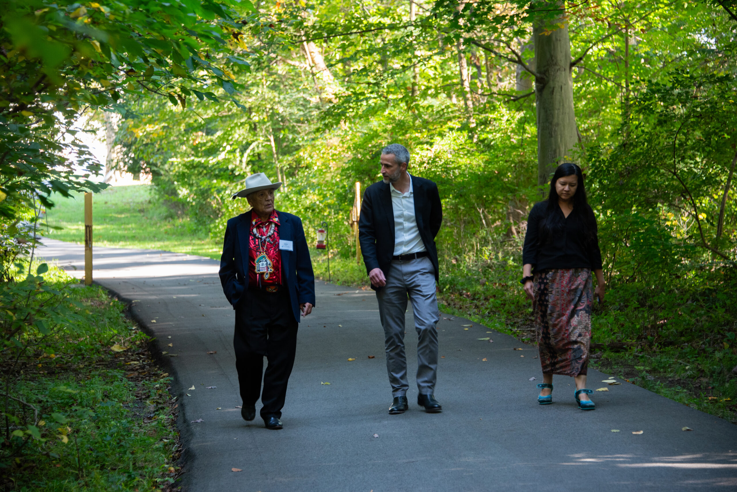 Lenape Elder John Thomas Visits Westtown