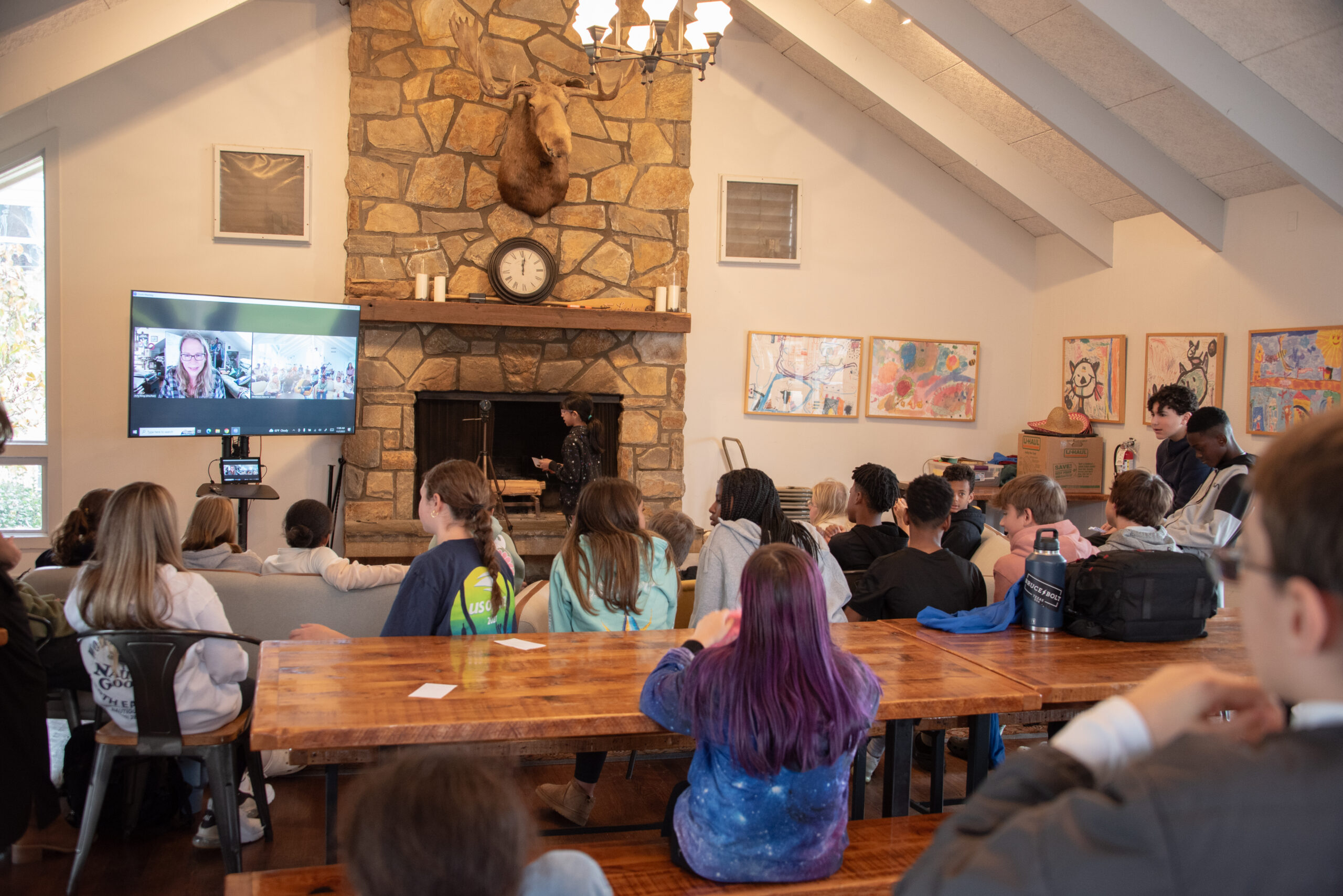 Seventh Graders Meet with Author Amy Sarig King