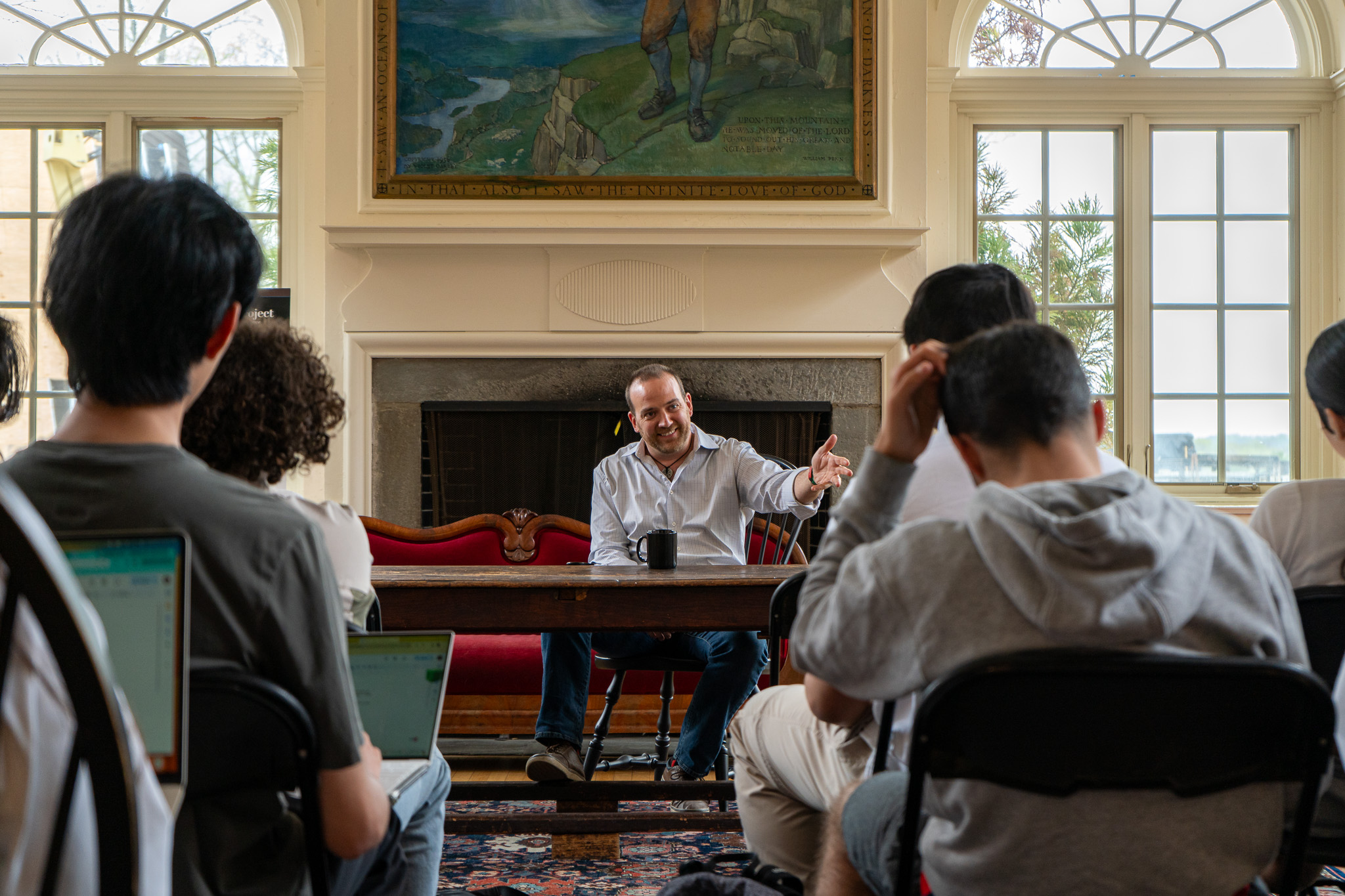 Nick Thomas ’02 Visits with History Classes